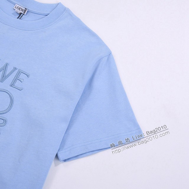 Loewe專櫃羅意威2023SS新款刺繡T恤 男女同款 tzy2827